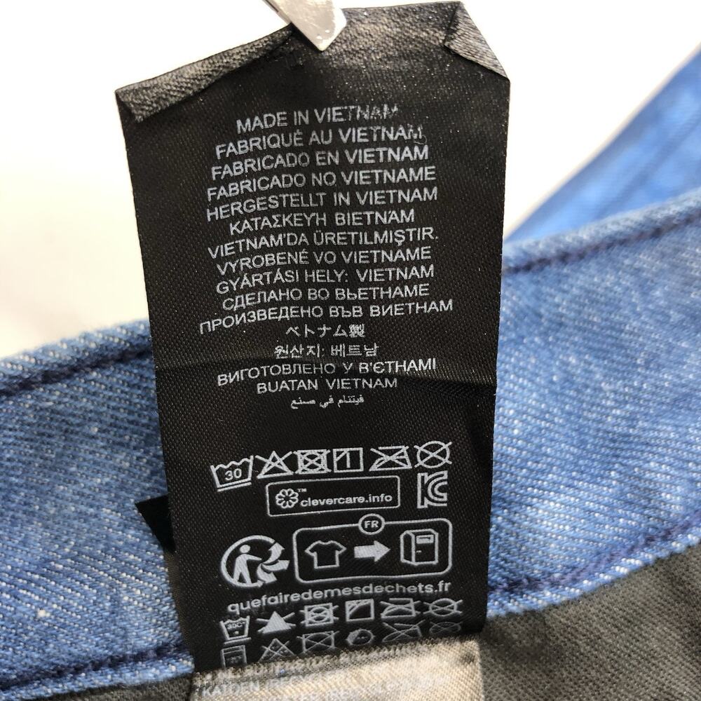GStar Raw Viktoria High Rise Straight LUNA BLUE METAL Jeans Size 28 x 34 - Picture 9 of 12